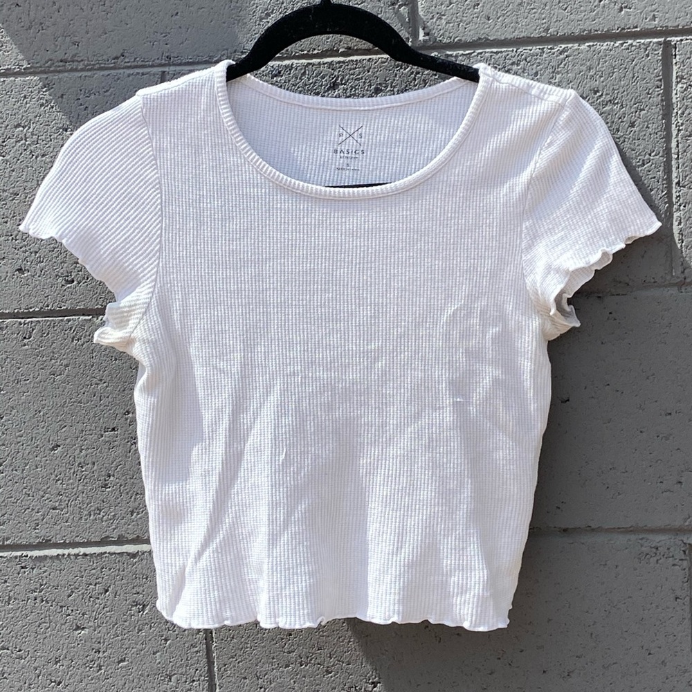Basic white baby tee